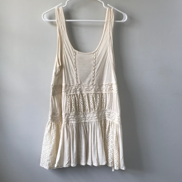 Free People Cream Eyelet Dress or Swimsuit Coverup